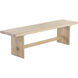 Linus Light Oak Bench